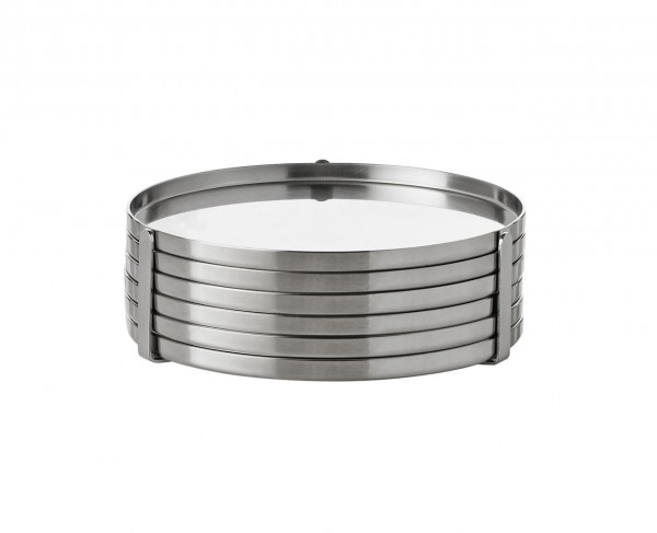 Arne Jacobsen Gläseruntersetzer Ø 8.5 cm steel