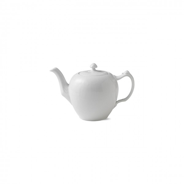 White Fluted teapot 100cl