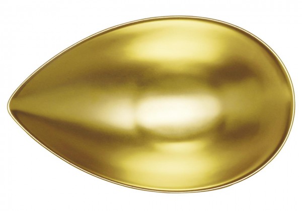 Schale Tropfen, 11cm, Gold