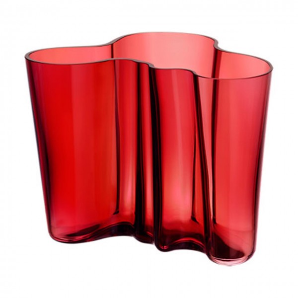 Aalto vase 160mm cranberry