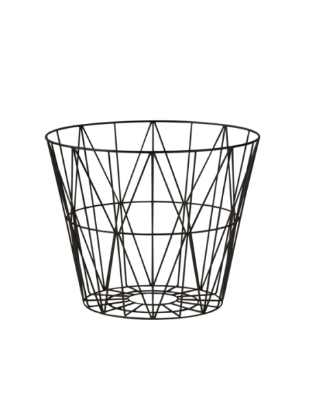 Wire Basket, medium, black