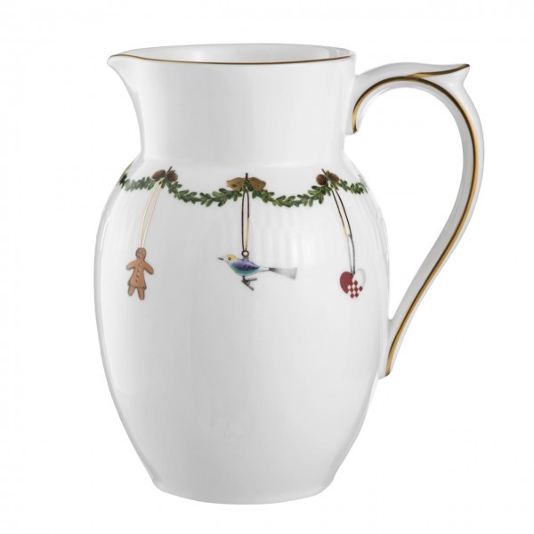 Star Fluted Christmas jug 90cl