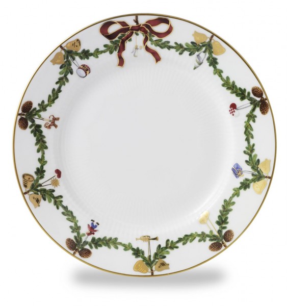 Star Fluted Christmas plate 19cm