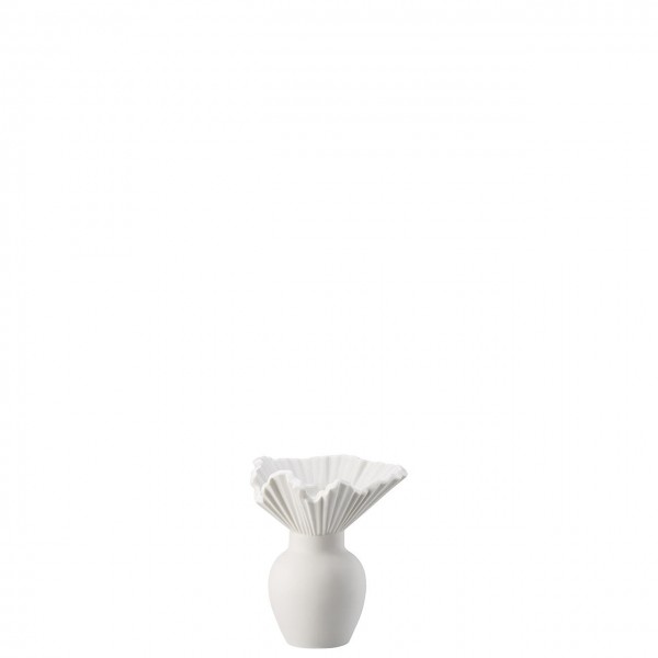 Vase 10 cm Falda Weiss matt