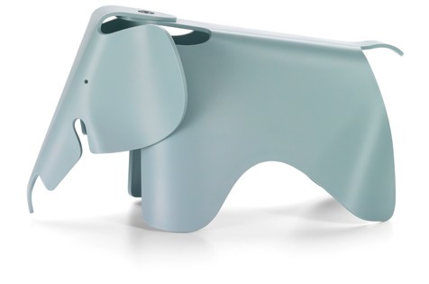 Eames Elephant (Plastic), eisgrau