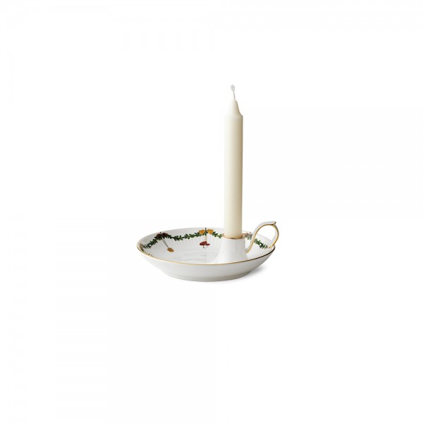 Star Fluted Christmas candle holder 17,5cm