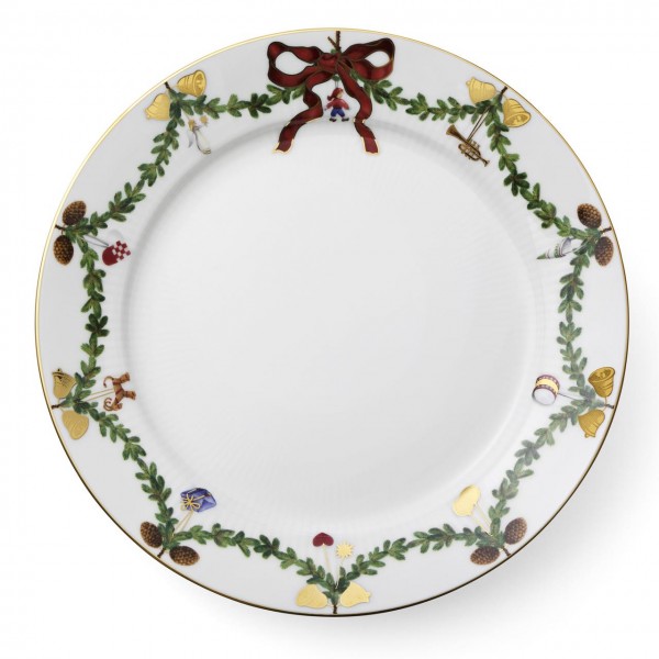 Star Fluted Christmas plate 27cm